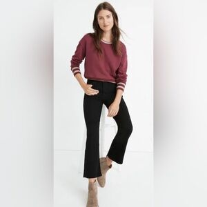 Madewell Cali Demi Boot Black Womens Jeans Size 26P High Rise